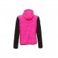 NOIR/ROSE - Veste de travail professionnelle à manches longues femme transport artisan logistique chantier