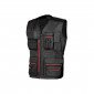 NOIR - Gilet professionnel de travail sans manches homme transport artisan logistique chantier