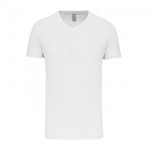 NOIR - Tee-shirt professionnelle de travail à manches courtes BIO 100% coton homme auxiliaire de vie médical aide a domicile inf