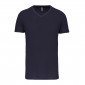 MARINE - Tee-shirt professionnel de travail à manches courtes BIO 100% coton homme aide a domicile infirmier auxiliaire de vie m