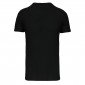 NOIR - Tee-shirt professionnel de travail à manches courtes BIO 100% coton homme aide a domicile médical auxiliaire de vie infir