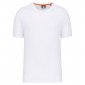 BLANC - Tee-shirt professionnel de travail à manches courtes BIO mixte aide a domicile médical auxiliaire de vie infirmier