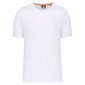 BLANC - Tee-shirt professionnel de travail à manches courtes BIO mixte auxiliaire de vie infirmier aide a domicile médical