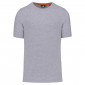 GRIS - Tee-shirt professionnel de travail à manches courtes BIO mixte aide a domicile infirmier auxiliaire de vie médical