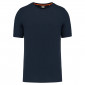 MARINE - Tee-shirt professionnel de travail à manches courtes BIO mixte auxiliaire de vie médical aide a domicile infirmier