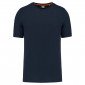 MARINE - Tee-shirt professionnel de travail à manches courtes BIO mixte aide a domicile infirmier auxiliaire de vie médical