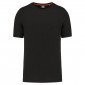 NOIR - Tee-shirt professionnel de travail à manches courtes BIO mixte infirmier aide a domicile médical auxiliaire de vie