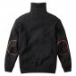 NOIR - Pull camionneur professionnel de travail homme boulanger boucher traiteur patissier