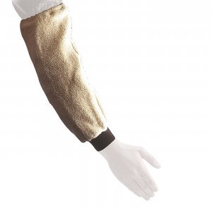 BLANC - Manchette anti-chaleur professionnelle de travail 100% Coton serveur cuisine restauration restaurant