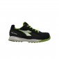 NOIR/VERT - Chaussure de sécurité S1P professionnelle de travail noire ISO EN 20345 S1P mixte artisan transport chantier logisti