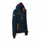 MARINE/ORANGE - Veste de travail professionnelle à manches longues mixte logistique chantier transport artisan