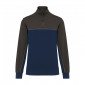 MARINE/GRIS - Sweat professionnel de travail BIO mixte transport chantier logistique artisan