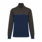 MARINE/GRIS - Sweat professionnel de travail BIO mixte transport chantier logistique artisan