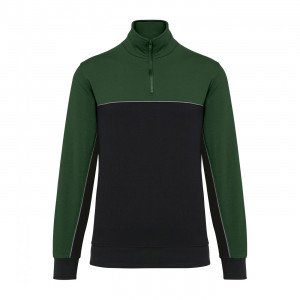 MARINE/BLEU - Sweat professionnel de travail BIO mixte transport artisan manutention chantier