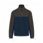 MARINE/GRIS - Veste polaire professionnelle de travail à manches longues mixte logistique artisan manutention chantier