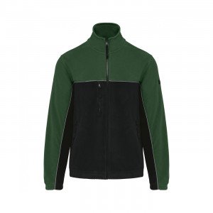 MARINE/GRIS - Veste polaire professionnelle de travail à manches longues mixte transport artisan logistique chantier