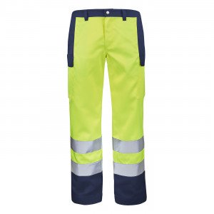 JAUNE/MARINE - Pantalon de travail professionnelle homme manutention artisan logistique chantier
