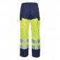 JAUNE/MARINE - Pantalon haute visibilité professionnel de travail homme logistique chantier transport artisan