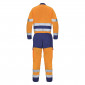 ORANGE/MARINE - Combinaison professionnelle de travail homme transport artisan logistique chantier