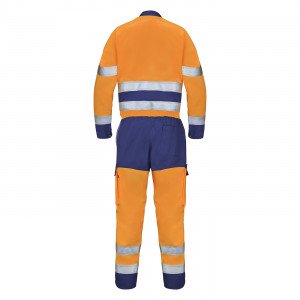 JAUNE/MARINE - Combinaison professionnelle de travail homme transport artisan manutention chantier