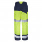 JAUNE/MARINE - Pantalon de travail professionnelle homme artisan transport chantier logistique