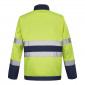 JAUNE/MARINE - Blouson professionnel de travail homme logistique chantier transport artisan