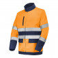 ORANGE/MARINE - Blouson professionnel de travail homme logistique chantier transport artisan