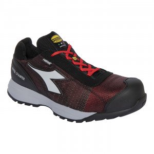 ROUGE/GRIS - Chaussure de sécurité S1P professionnelle de travail EN ISO 20345 S1P mixte logistique artisan transport chantier