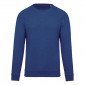 BLEU - Sweat shirt Bio professionnel de travail 80% coton biologique / 20% polyester certifié OCS Blended - Organic Content Stan