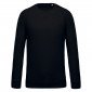 NOIR - Sweat shirt Bio professionnel de travail 80% coton biologique / 20% polyester certifié OCS Blended - Organic Content Stan