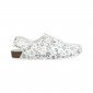 FLEURS - Sabot professionnel de travail blanc en cuir EN ISO 20347 femme aide a domicile infirmier auxiliaire de vie médical