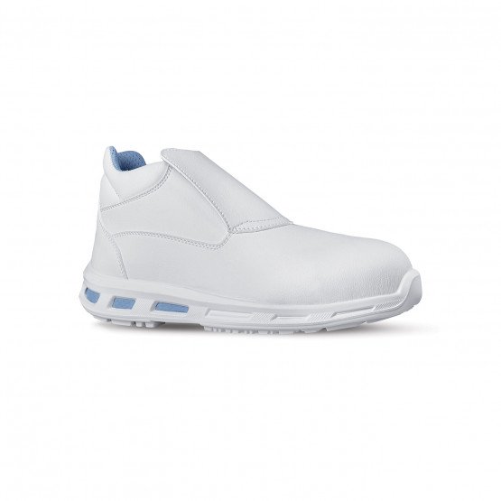 BLANC - Chaussure de cuisine de sécurité S2 professionnelle de travail blanche ISO EN 20345 S2 mixte serveur cuisine restauratio
