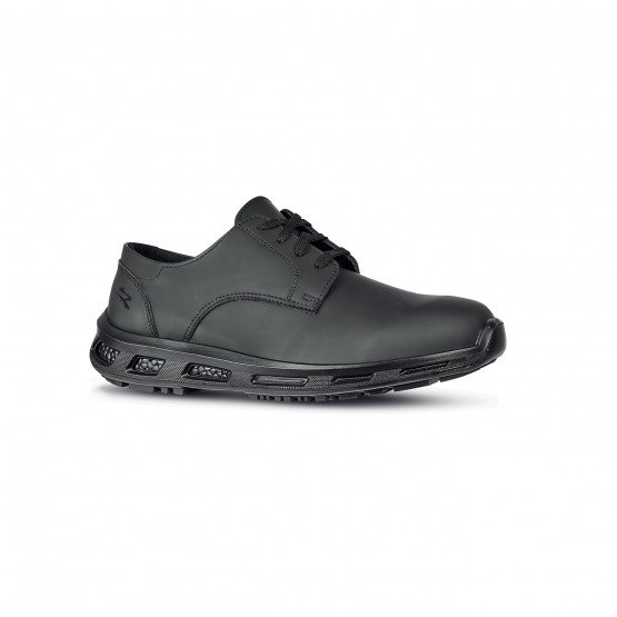 NOIR - Chaussure de cuisine de sécurité S3 professionnelle de travail noire EN ISO 20345 S3 mixte restauration cuisine hôtel