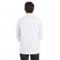 BLANC - Veste de cuisine manches longues professionnelle de travail à manches longues mixte restaurant serveur restauration cui