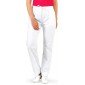 BLANC - Pantalon professionnel de travail mixte aide a domicile infirmier auxiliaire de vie médical