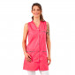 FUCHSIA/WAX - Blouse professionnelle de travail sans manches femme auxiliaire de vie menage aide a domicile entretien