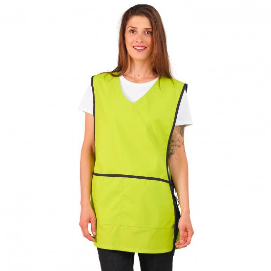 POMME/MARINE - Chasuble tablier blouse professionnel femme - PROMO menage auxiliaire de vie entretien aide a domicile