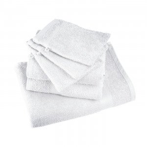 Serviette de toilette professionnelle hébergement foyer blanche 100% Coton esthéticienne médical coiffeur infirmier