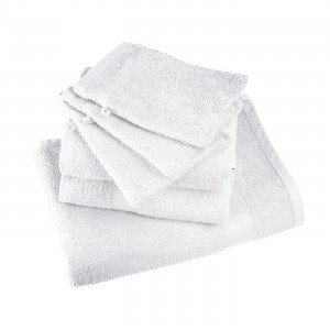 BLANC - Drap de bain professionnelle hébergement foyer blanche 100% Coton coiffeur médical esthéticienne infirmier