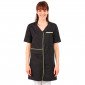 NOIR/ANIS - Blouse professionnelle de travail à manches courtes femme - PROMO