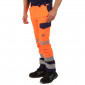 ORANGE - Pantalon haute visibilité professionnel de travail homme transport artisan logistique chantier