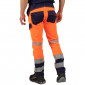ORANGE - Pantalon haute visibilité professionnel de travail homme transport artisan logistique chantier