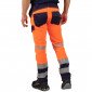 ORANGE - Pantalon haute visibilité professionnel de travail homme logistique artisan manutention chantier