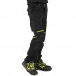 NOIR/FLUO - Pantalon de travail professionnel homme manutention chantier logistique artisan