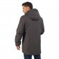 GRIS - Parka professionnel de travail homme artisan aide a domicile chantier auxiliaire de vie