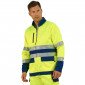 JAUNE/MARINE - Blouson professionnel de travail homme artisan transport chantier manutention