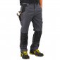 GRIS/NOIR - Pantalon de travail professionnel homme logistique artisan manutention chantier