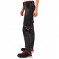 GRIS/ROSE - Pantalon de travail professionnel femme manutention chantier transport artisan