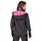 GRIS/ROSE - Softshell professionnelle de travail femme manutention chantier logistique artisan