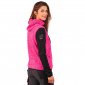 NOIR/ROSE - Veste de travail professionnelle à manches longues femme transport artisan logistique chantier